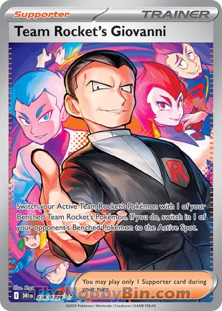 Team Rocket's Giovanni #238/182 Special Illustration Rare - Destined Rivals Pokemon card