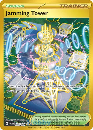 Jamming Tower #243/182 Hyper Rare - Destined Rivals Pokemon card