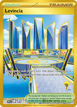 Levincia #244/182 Hyper Rare - Destined Rivals Pokemon card