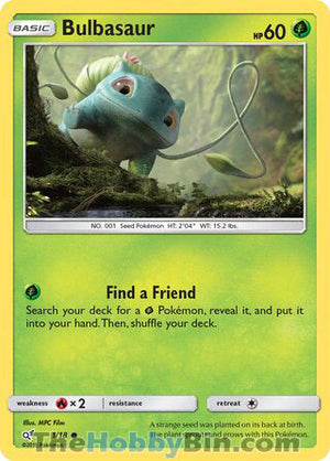 0001 Bulbasaur Common Detective Pikachu