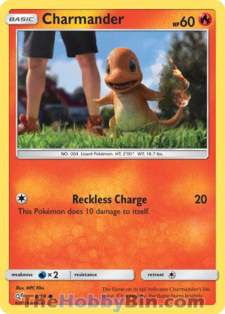 Charmander #4/18 Common - Detective Pikachu Pokemon card