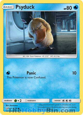 Psyduck #7/18 Common - Detective Pikachu Pokemon card