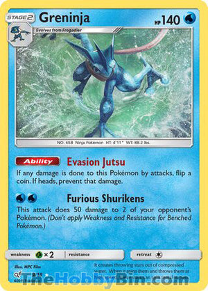 0009 Greninja Holo Rare Detective Pikachu
