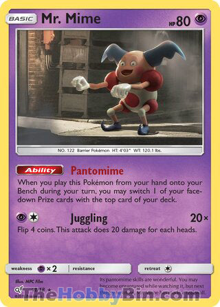 Mr. Mime Detective Pikachu Rare #11/18