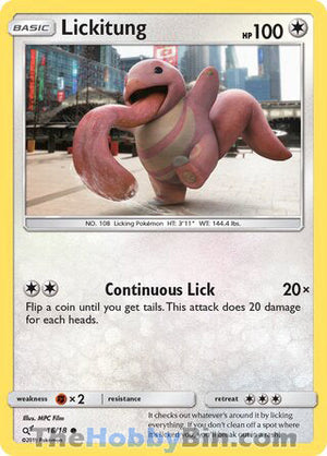 0016 Lickitung Common Detective Pikachu