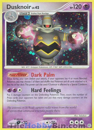 Dusknoir Diamond & Pearl Holo Rare #2/130