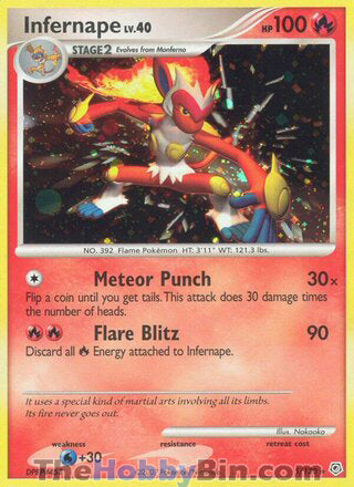 Infernape #5/130 Holo Rare - Diamond & Pearl Pokemon card