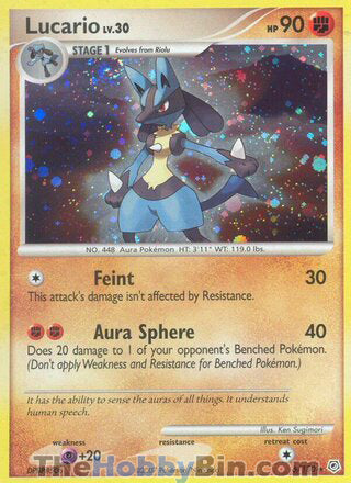 Lucario Diamond & Pearl Holo Rare #6/130