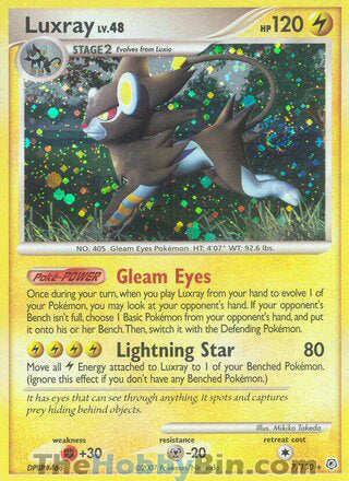 0007 Luxray Holo Rare Diamond and Pearl