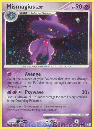 Mismagius #10/130 Holo Rare - Diamond & Pearl Pokemon card