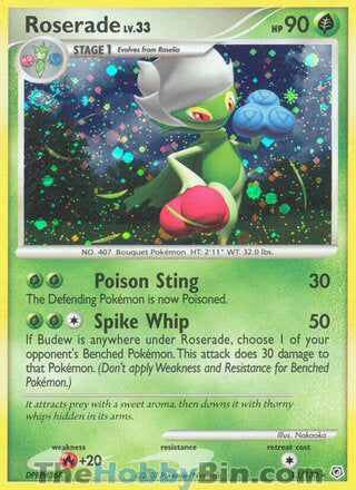 Roserade #13/130 Holo Rare - Diamond & Pearl Pokemon card