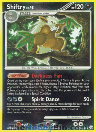 0014 Shiftry Holo Rare Diamond and Pearl