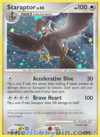 0016 Staraptor Holo Rare Diamond and Pearl