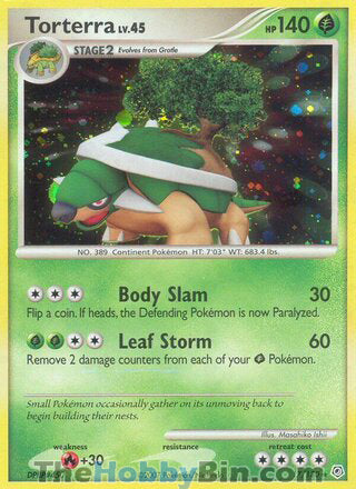 Torterra Diamond & Pearl Holo Rare #17/130