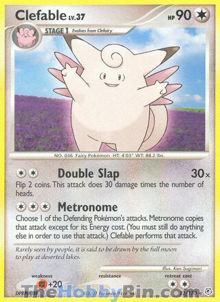 Clefable #22/130 Rare - Diamond & Pearl Pokemon card