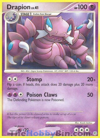 Drapion #23/130 Rare - Diamond & Pearl Pokemon card