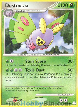 Dustox #25/130 Rare - Diamond & Pearl Pokemon card