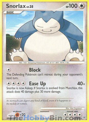 0037 Snorlax Rare Diamond and Pearl