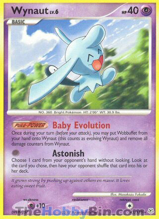 Wynaut #42/130 Rare - Diamond & Pearl Pokemon card