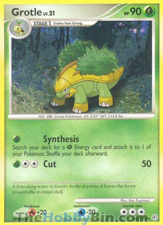 Grotle #49/130 Uncommon - Diamond & Pearl Pokemon card