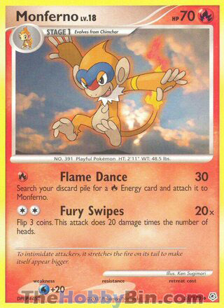 Monferno #56/130 Uncommon - Diamond & Pearl Pokemon card