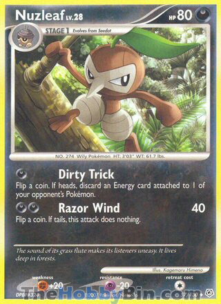 Nuzleaf #57/130 Uncommon - Diamond & Pearl Pokemon card