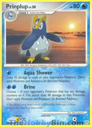 Prinplup #58/130 Uncommon - Diamond & Pearl Pokemon card