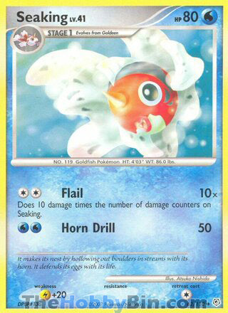 Seaking #62/130 Uncommon - Diamond & Pearl Pokemon card