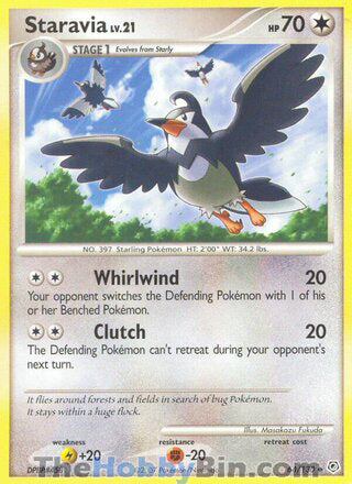 Staravia #64/130 Uncommon - Diamond & Pearl Pokemon card