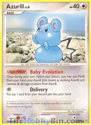 Azurill #69/130 Common - Diamond & Pearl Pokemon card