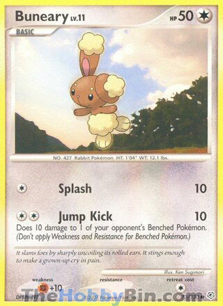 Buneary #73/130 Common - Diamond & Pearl Pokemon card