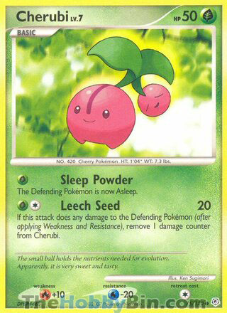 Cherubi #75/130 Common - Diamond & Pearl Pokemon card