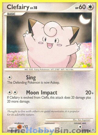 Clefairy #77/130 Common - Diamond & Pearl Pokemon card