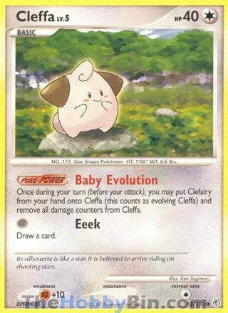 Cleffa #78/130 Common - Diamond & Pearl Pokemon card