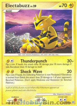 Electabuzz #81/130 Common - Diamond & Pearl Pokemon card