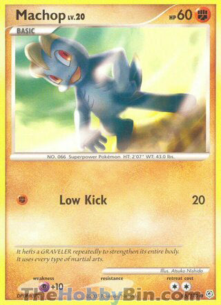 Machop #86/130 Common - Diamond & Pearl Pokemon card