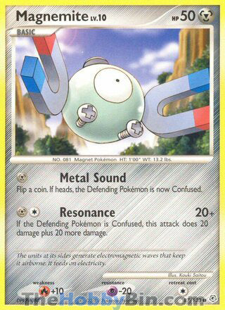 Magnemite #87/130 Common - Diamond & Pearl Pokemon card