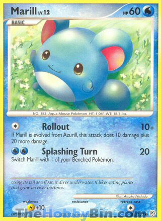 Marill #88/130 Common - Diamond & Pearl Pokemon card