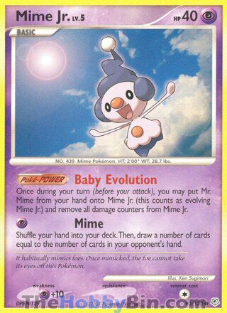 Mime Jr. #90/130 Common - Diamond & Pearl Pokemon card