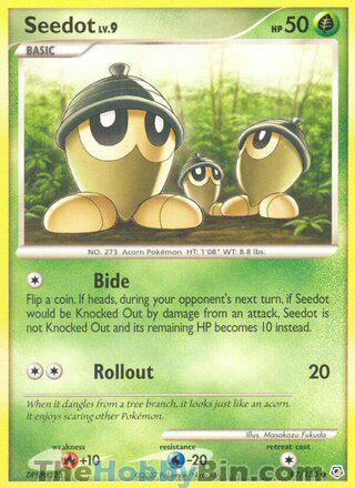 Seedot #97/130 Common - Diamond & Pearl Pokemon card