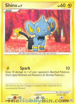 Shinx #98/130 Common - Diamond & Pearl Pokemon card
