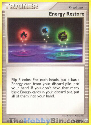 Energy Restore #106/130 Uncommon - Diamond & Pearl Pokemon card
