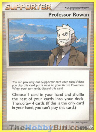 Professor Rowan #112/130 Uncommon - Diamond & Pearl Pokemon card