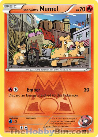 Team Magma's Numel Double Crisis Common #1/34