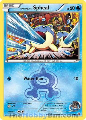 0003 Team Aqua's Spheal Common Double Crisis