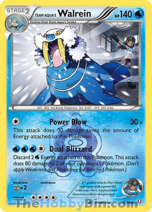 0005 Team Aqua's Walrein Holo Rare Double Crisis