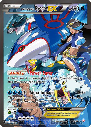 Team Aqua's Kyogre EX Double Crisis Ultra Rare #6/34 – The Hobby Bin