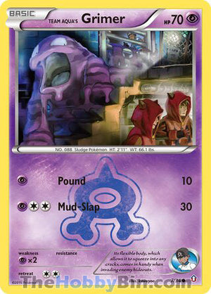 0007 Team Aqua's Grimer Common Double Crisis