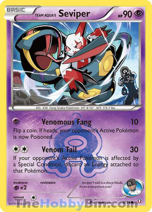 0009 Team Aqua's Seviper Common Double Crisis