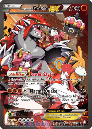 Team Magma's Groudon EX Double Crisis Ultra Rare #15/34